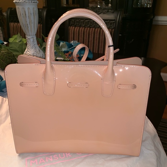 SOLD Mansur Gavriel Patent Leather Sun Bag - Picture 3 of 5